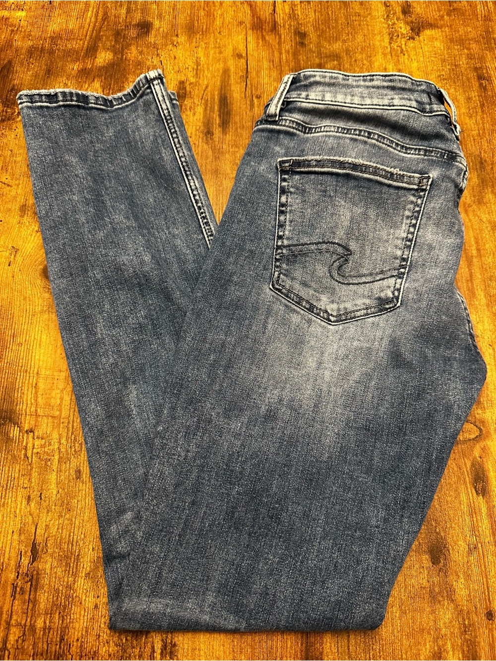 Silver Jeans Men’s Faded Blue Straight Jeans 29zx32